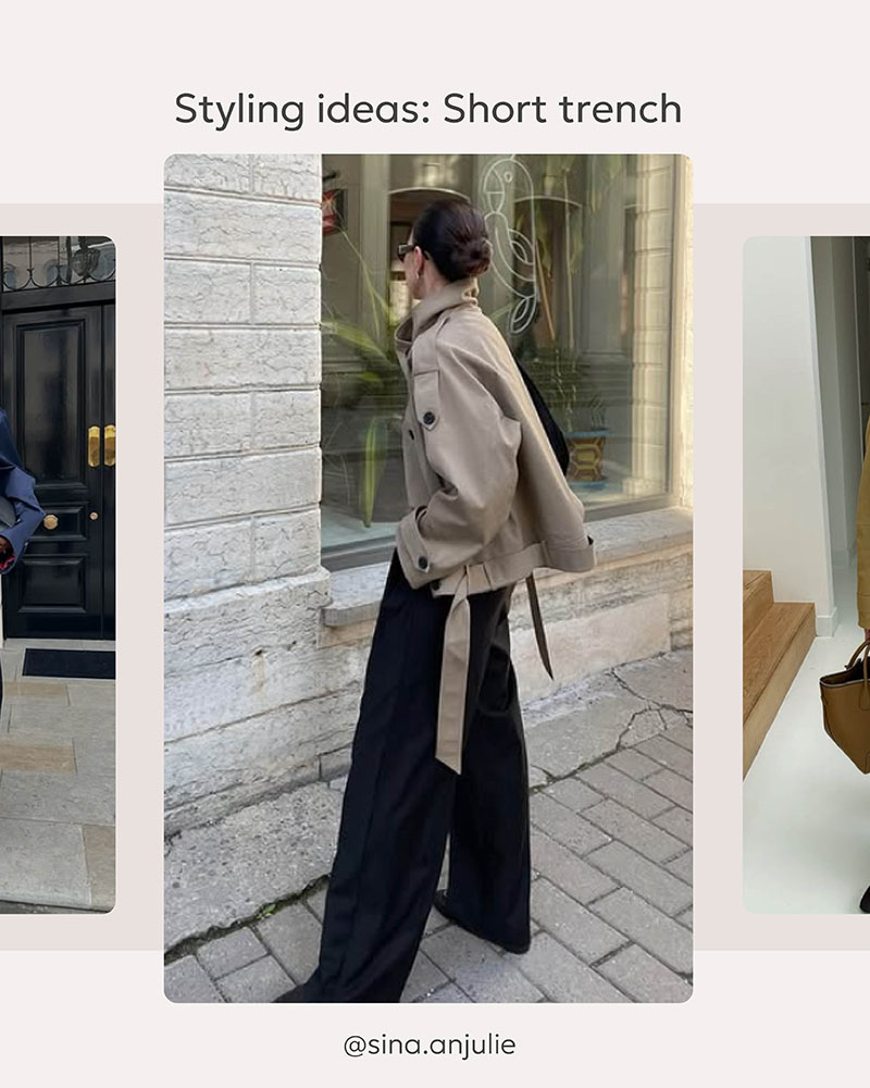 STYLING IDEAS: Short Trench Coat_FASHIONISTA