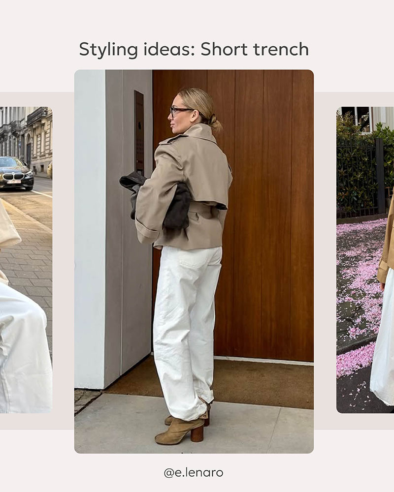 STYLING IDEAS: Short Trench Coat_FASHIONISTA