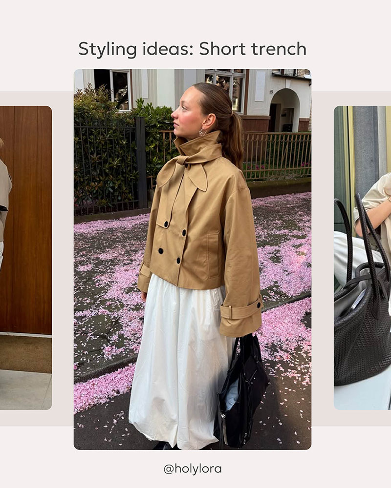 STYLING IDEAS: Short Trench Coat_FASHIONISTA