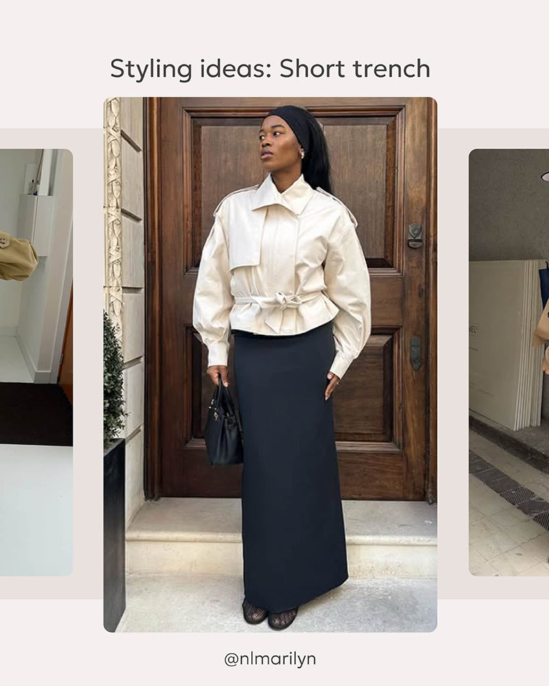 STYLING IDEAS: Short Trench Coat_FASHIONISTA