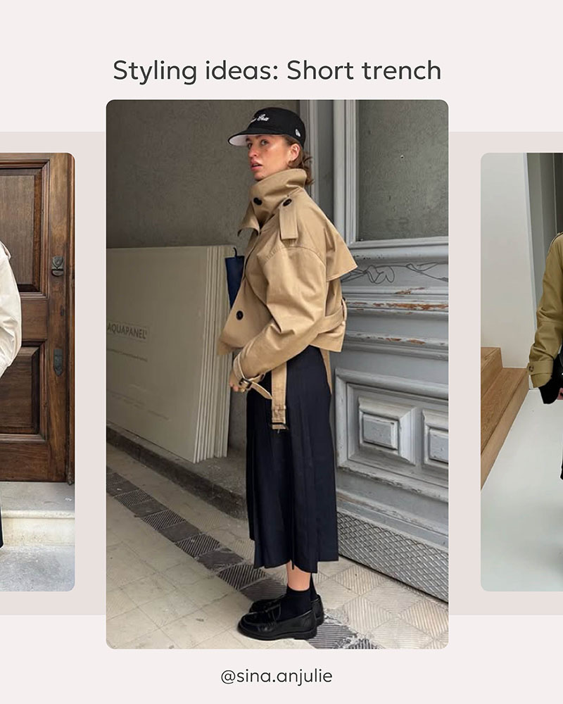 STYLING IDEAS: Short Trench Coat_FASHIONISTA