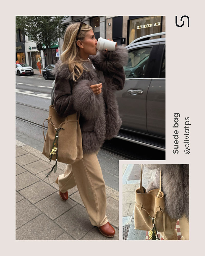 Trendy bags for Fall-Winter 2025/26 by FASHIONISTA _ Suede bags