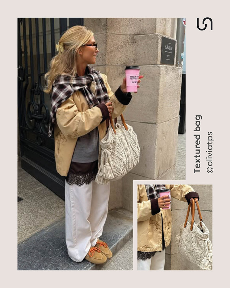Trendy bags for Fall-Winter 2025/26 by FASHIONISTA _ Textured bags