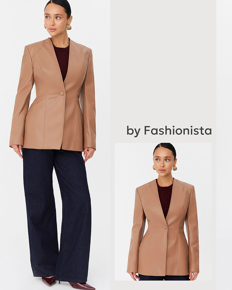 FASHIONISTA_New Arrivals: Faux leather jacket