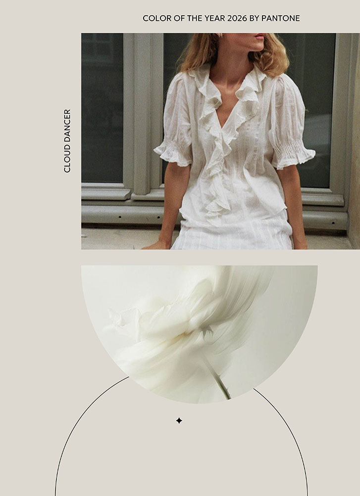 Color of the Year 2026 by PANTONE_Cloud Dancer
