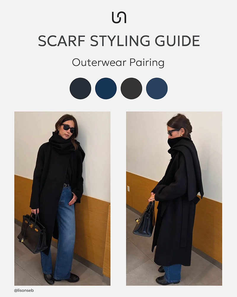 How to Style a Scarf: Outerwear Pairing_FASHIONISTA