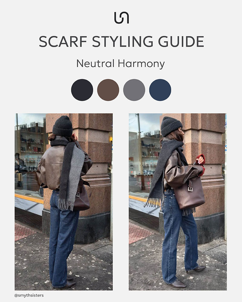 How to Style a Scarf: Neutral Harmony_FASHIONISTA