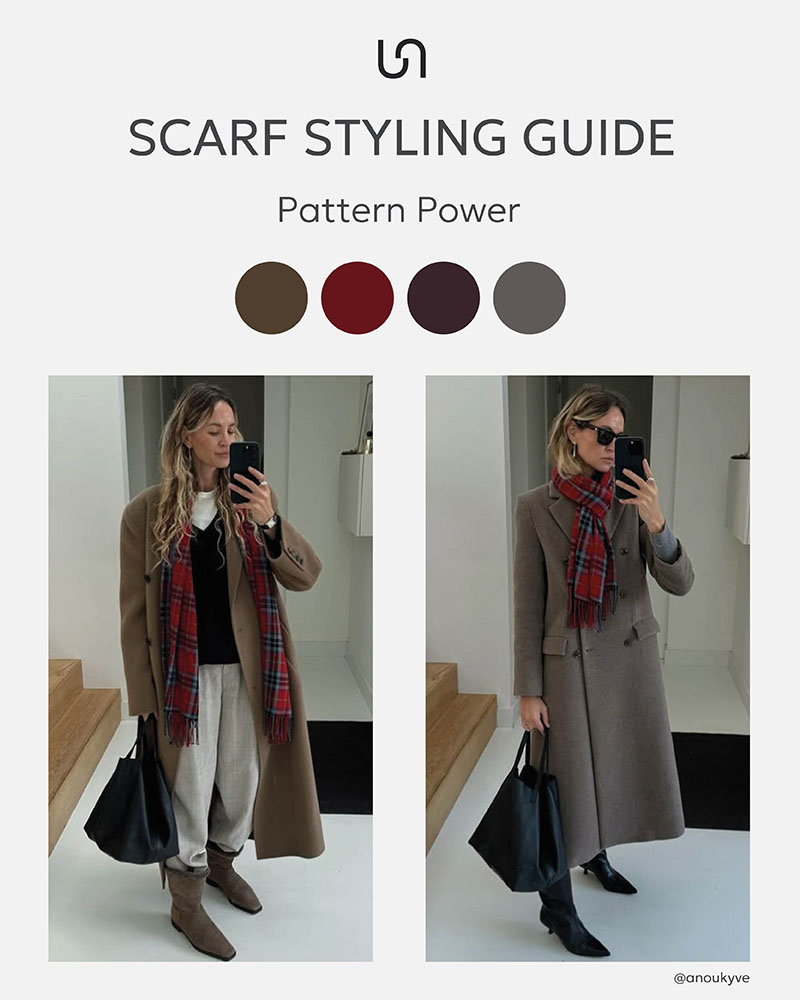 How to Style a Scarf: Pattern Power_FASHIONISTA