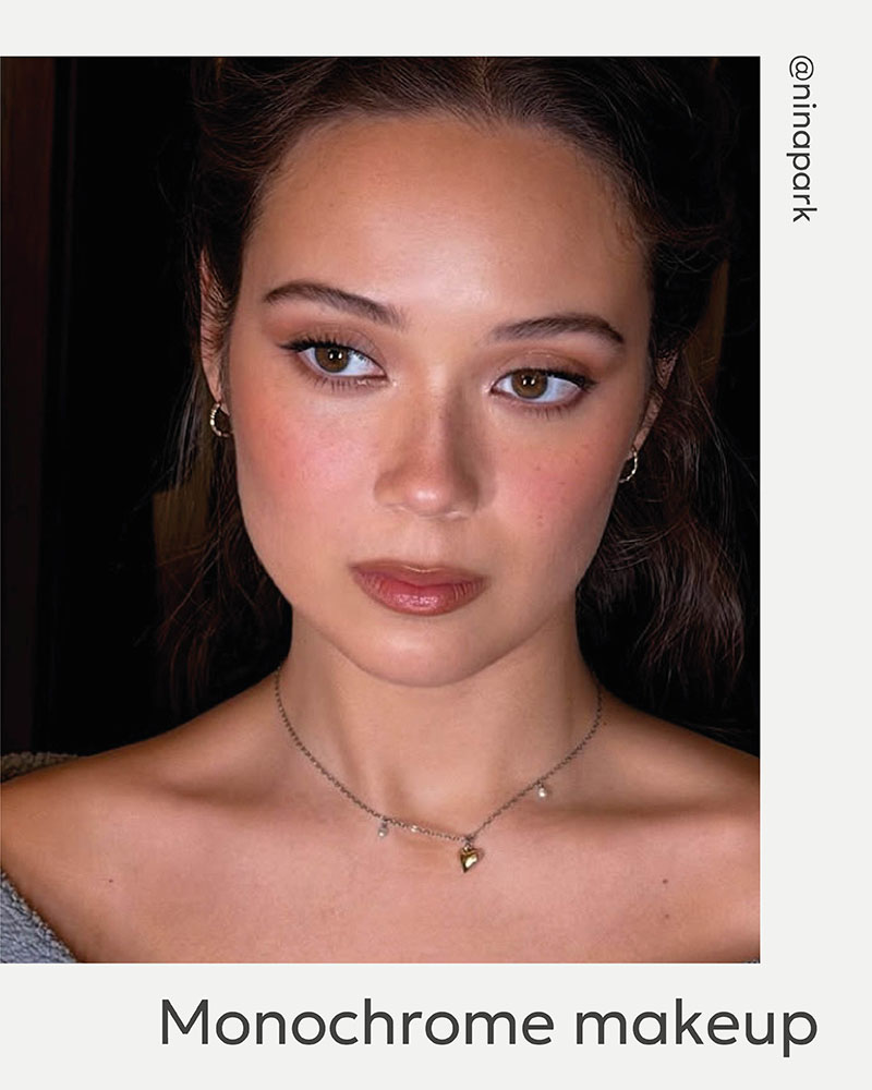 Trendy makeup 2026_Monochrome Makeup_FASHIONISTA