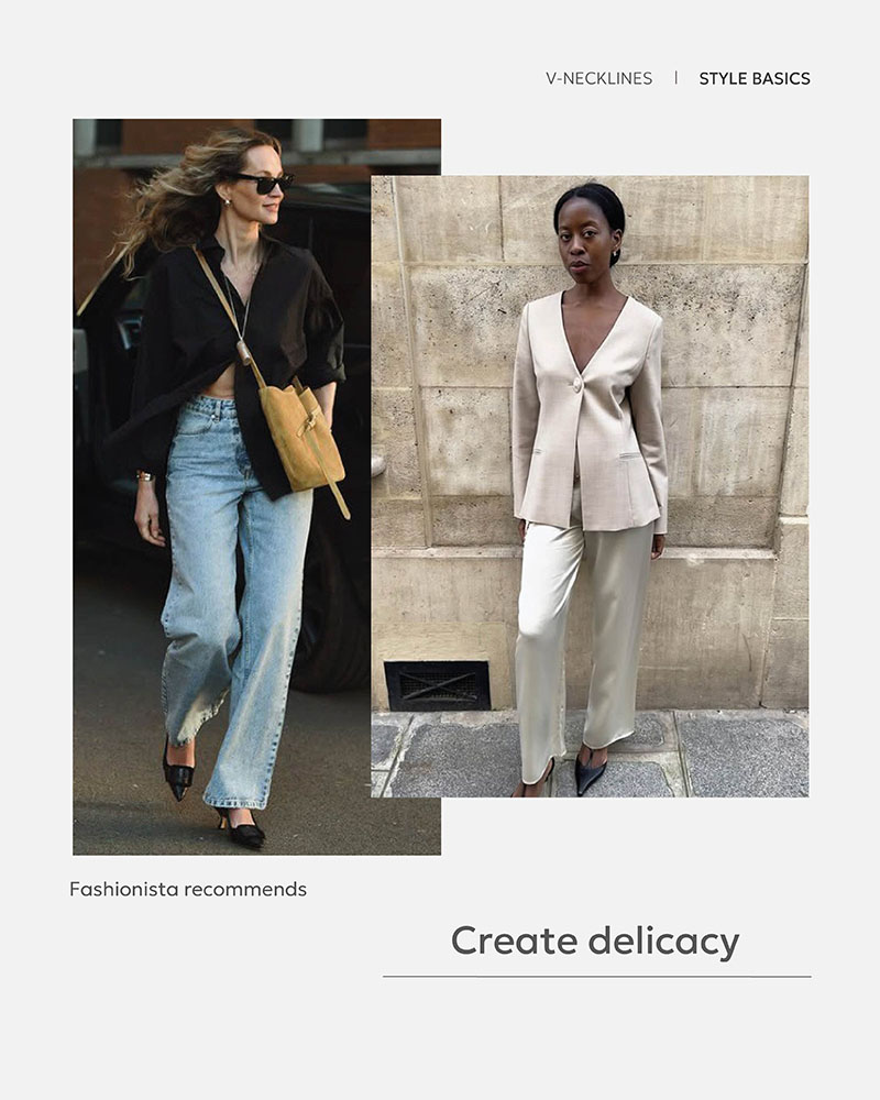 STYLE BASICS: V-NECKLINES_FASHIONISTA