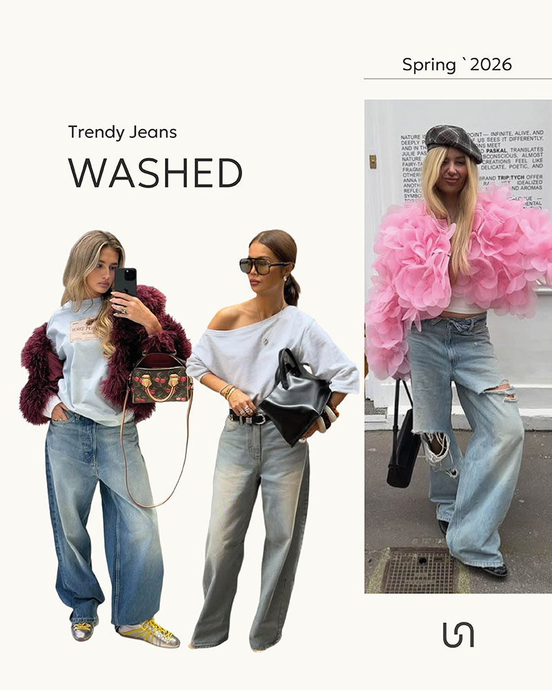 Trendy Jeans: Washed Jeans _FASHIONISTA