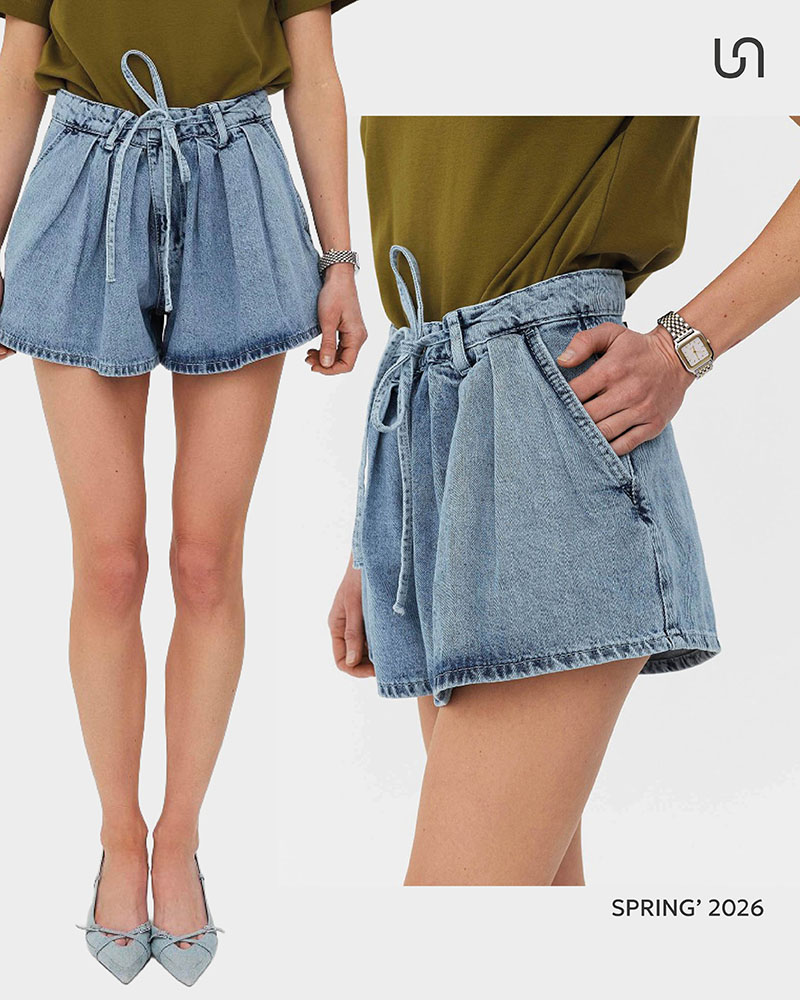 Denim shorts  by FASHIONISTA