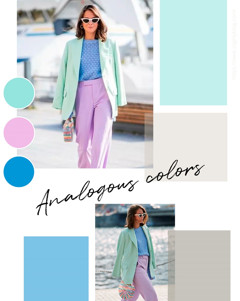 ANALOGOUS COLORS BY FASHIONISTA
