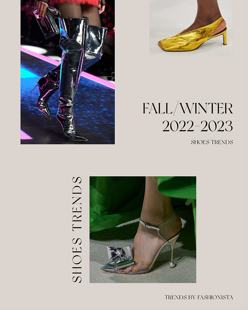 FallWinter ShoesTrends '22-23 by FASHIONISTA МЕТАЛІК