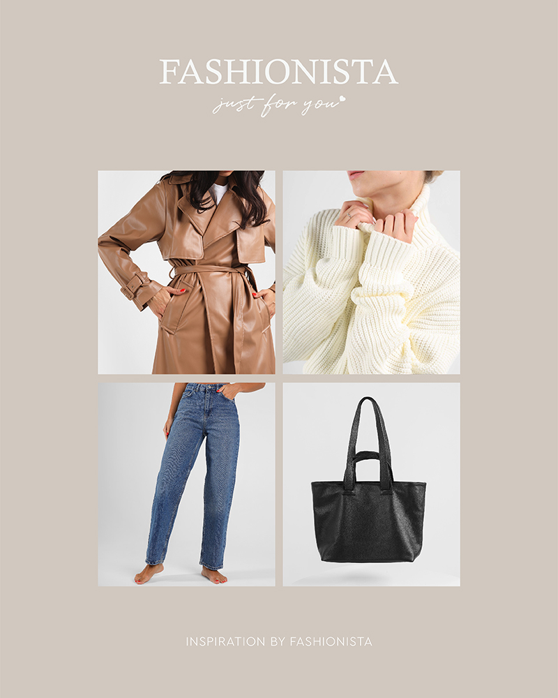 Leather Trench by FASHIONISTA